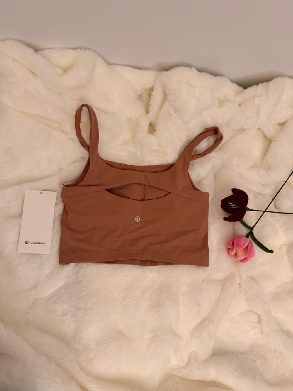 lululemon rust brown  crop top Size XS